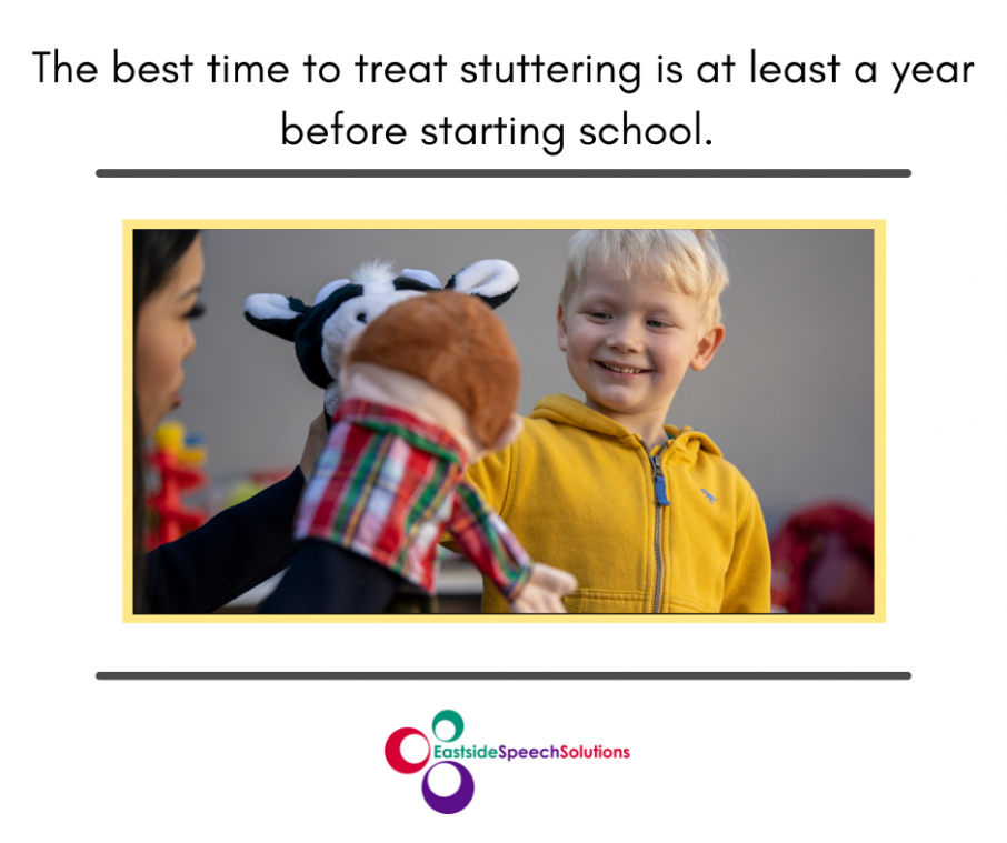 When is the best time to treat stuttering? | Eastside Speech Solutions